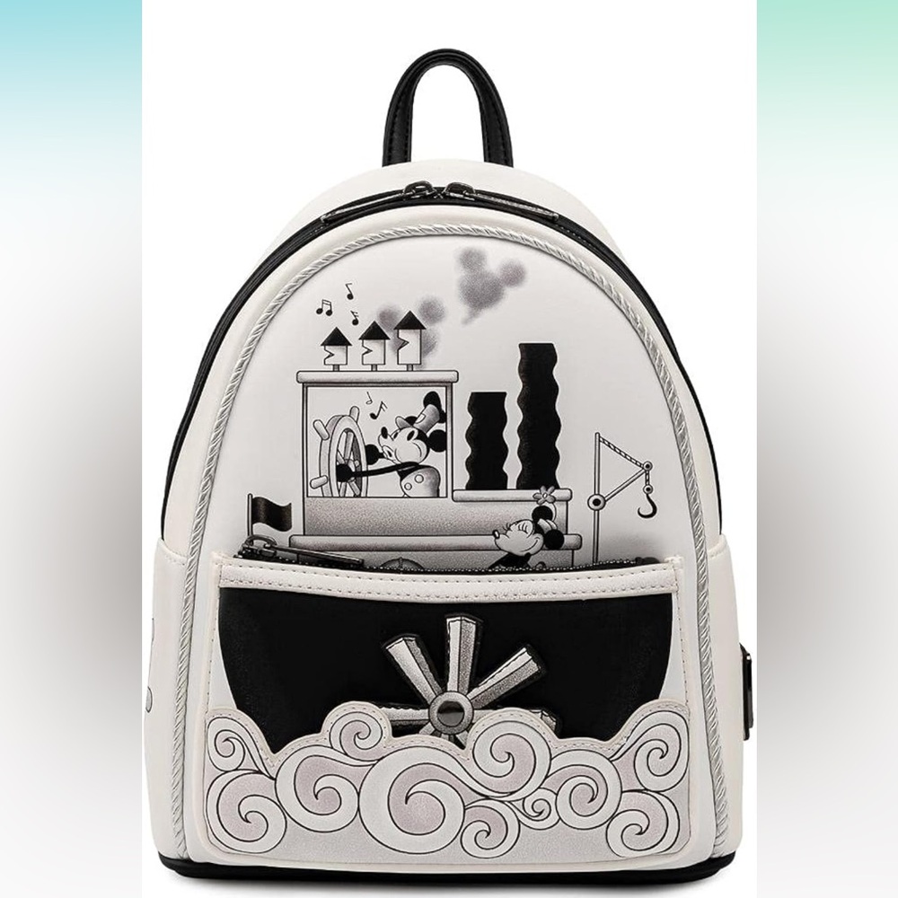 Old school tug boat Mickey Mouse loungefly backpack